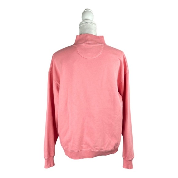 American Eagle Pink Mock-neck Pullover Sweatshirt Collegiate Barbie Casual - Picture 5 of 8